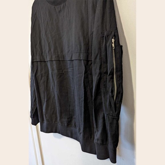 OAK NYC - Zipped pocket sleeve sweatshirt - Sz M - Picture 3 of 5